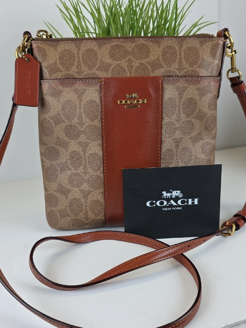 Coach Signature Kitt Messenger Crossbody Colorblock Bag